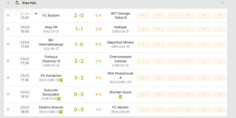 Thao tác để xem trực tiếp kết quả bóng đá 